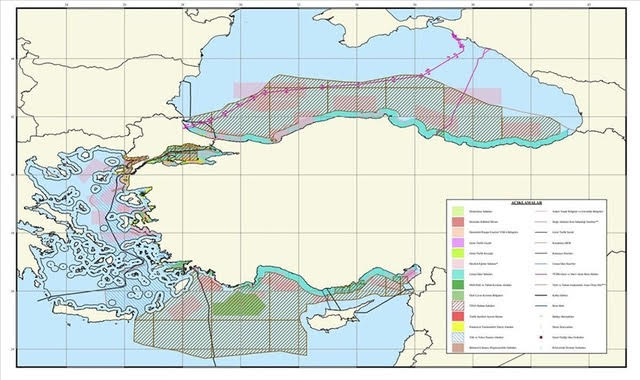 Και Χάρτη Χωροταξικού Σχεδιασμού δίνει η Τουρκία μετά την Ελλάδα – Κόβει το Αιγαίο στη Μέση