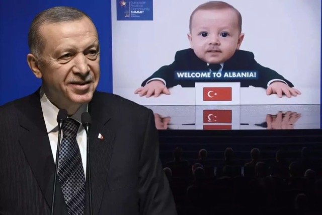 Ο Ενρτογάν σχολίασε την εικόνα του σαν μωρό που ετοιμάστηκε με τεχνητή νοημοσύνη στην Αλβανία