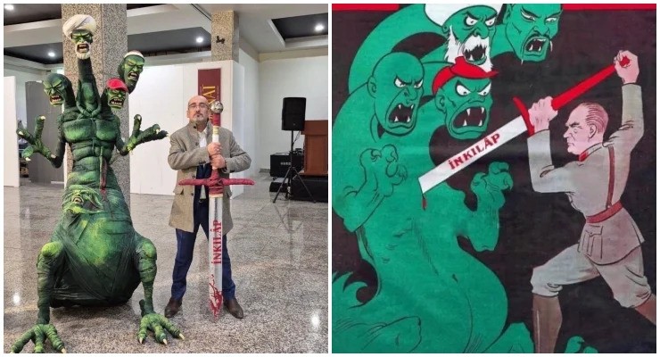 Σάλος με γλυπτό του Ατατούρκ – Ο καλλιτέχνης συνελήφθη, το έργο ‘εξαφανίστηκε’