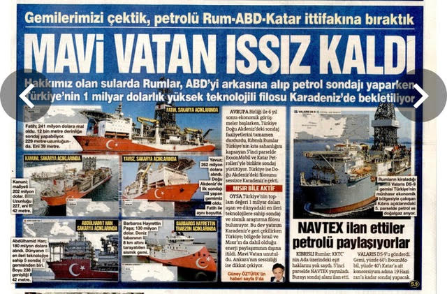 Η Σοζτζού κατηγορεί τουρκική κυβέρνηση ότι άφησε Ανατολική Μεσόγειο