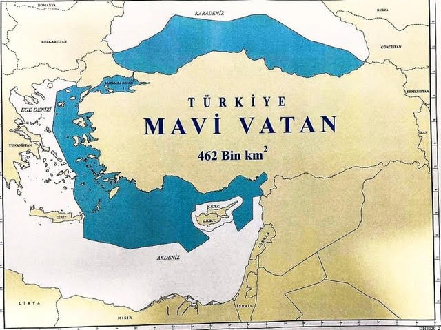 Μιλλιέτ: Θαλάσσιο  χωροταξικό χάρτη Ελλάδας – Τουρκίας σχεδίασε η Άγκυρα  στη βάση Γαλάζιας Πατρίδας