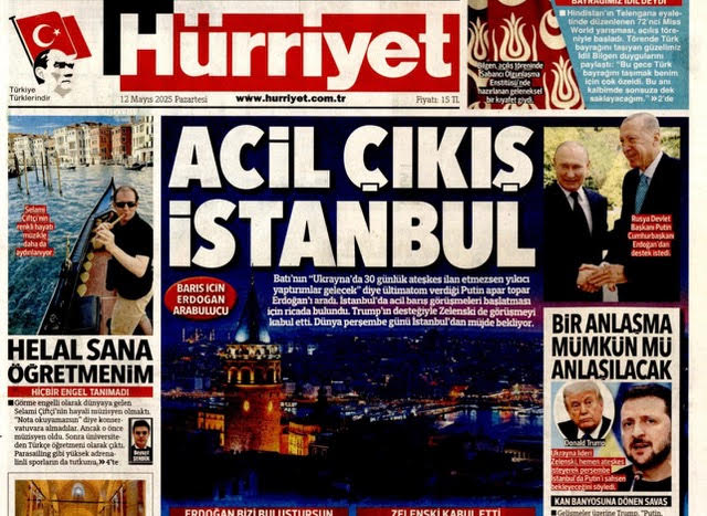 Τουρκικά πρωτοσέλιδα πανηγυρίζουν για ρόλο Κων/πολης στο Ουκρανικό   